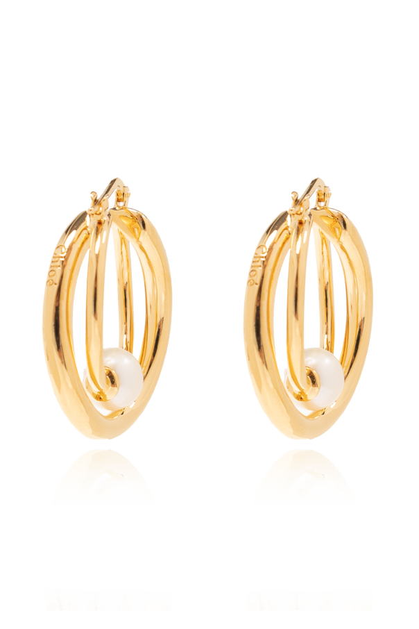 Chloe hot sale pearl earrings